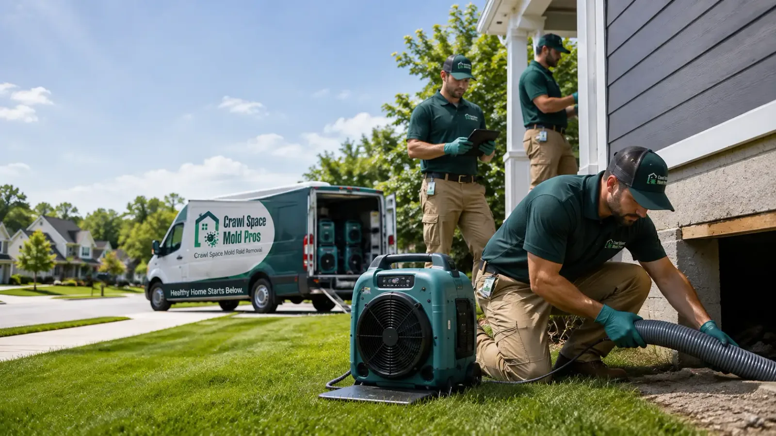 Crawl Space Mold Removal in Gaines, MI